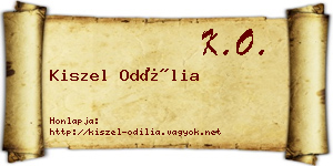 Kiszel Odília névjegykártya